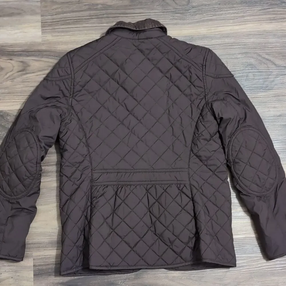Children Polo Ralph Lauren quilted Jacket Corduroy collar Brown xl(16) 11P‎